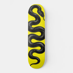 Cobra Neon Amarelo Design de Skate Réptil 