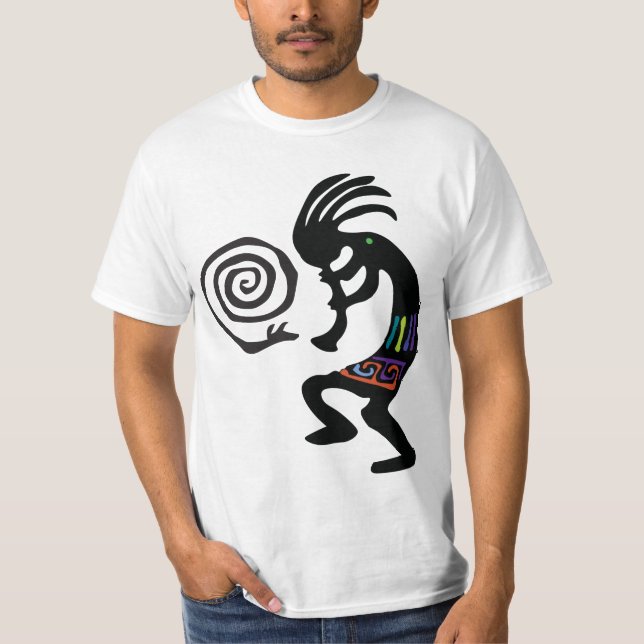 Cobra Sun Petroglicphs Kokopelli T-Shirt (Frente)