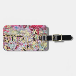 Cobra Tag de Bagagem de Pele Negrito Colorida Vibr