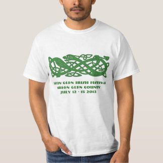 Cobra verde celta no t-shirt irlandês da luz do