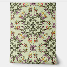 Cobras Verdes Floral Mandala Fantasia Botânica Art