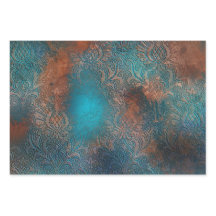 Cobre Patina Rusted Damask