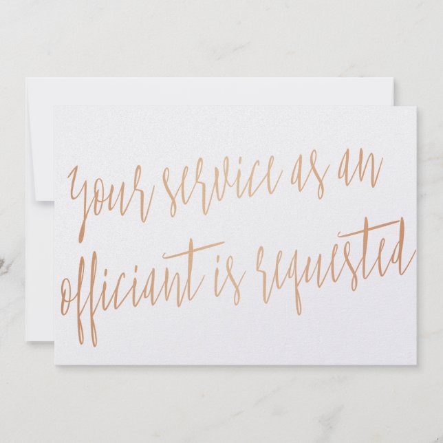 Cobre "Seu serviço como funcionário é solicitado" (Frente)