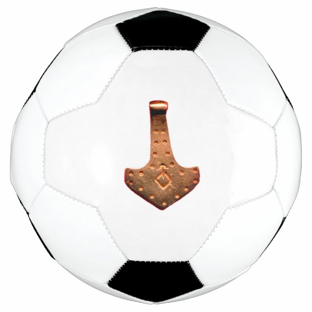 Cobre Thor Hammer - bola branca de futebol (Frente)