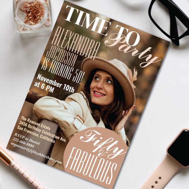 Cobrir 50º Convite de aniversário da Revista (Criador carregado)