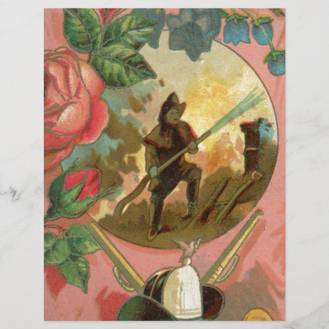 Cobrir Bombeiro Vintage de 1880 (Frente)