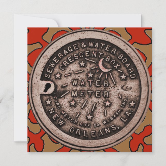 Cobrir CelticTile Red, Medidor de Água (Frente)