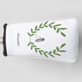 Cobrir com Laurel Wreath e Golf Bag