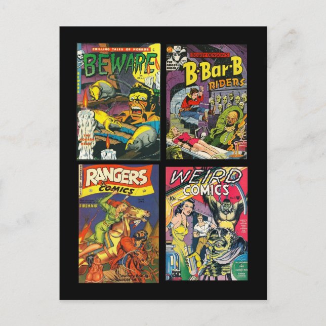 Cobrir de Cartões Postais Vintage Comic Book (Frente)