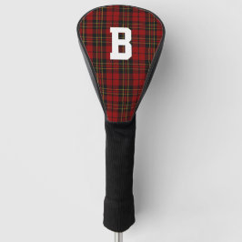 Cobrir de Driver Monograma da Xadrez Brodie Tartan