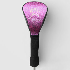 Cobrir de golfe magenta com brilho