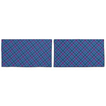 Cobrir em maiúsculas - Tartan Blue Pink Purple