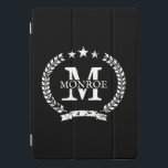 Cobrir inteligente iPad Pro da Apple 10.5 da crest<br><div class="desc">Cobrir inteligente iPad Pro da Apple 10.5 da crest personalizada. Ideia de presente de aniversário personalizada para ele ou ela. Cor branca e preta. Logotipo do nome da imagem com o símbolo da coroa de louros. Acessórios personalizáveis de computador para casa ou escritório. Desligamento automático da tela.</div>