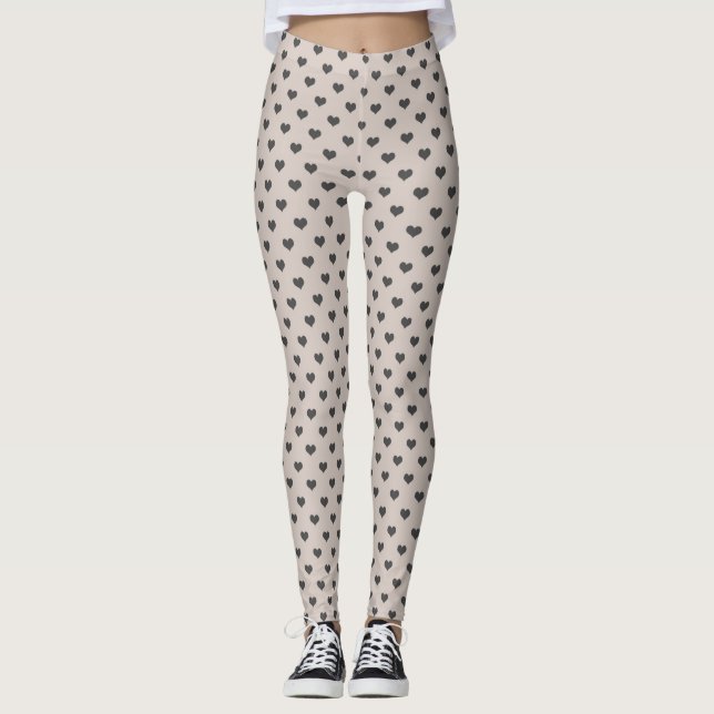 Cocha Coração Leggings Femininas (Frente)