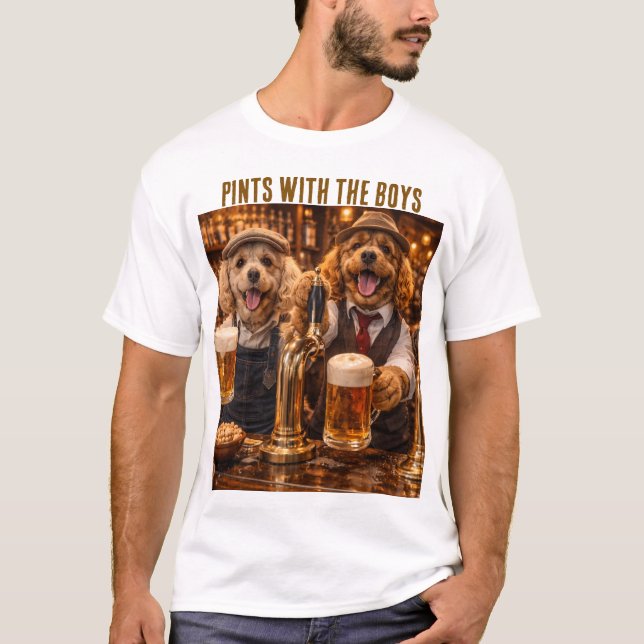 Cockapoo Gift Shirt- Funny Dog Beer T-Shirt (Frente)