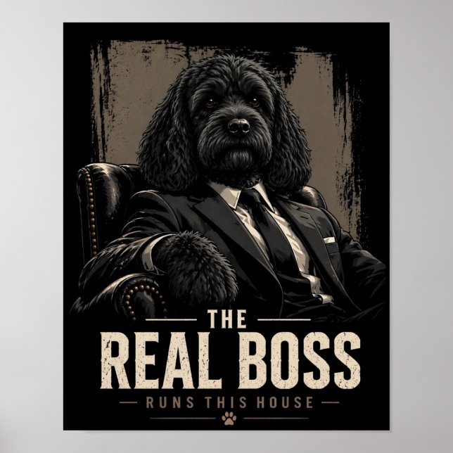 Cockapoo Patrão Arte de Parede Poster (Frente)