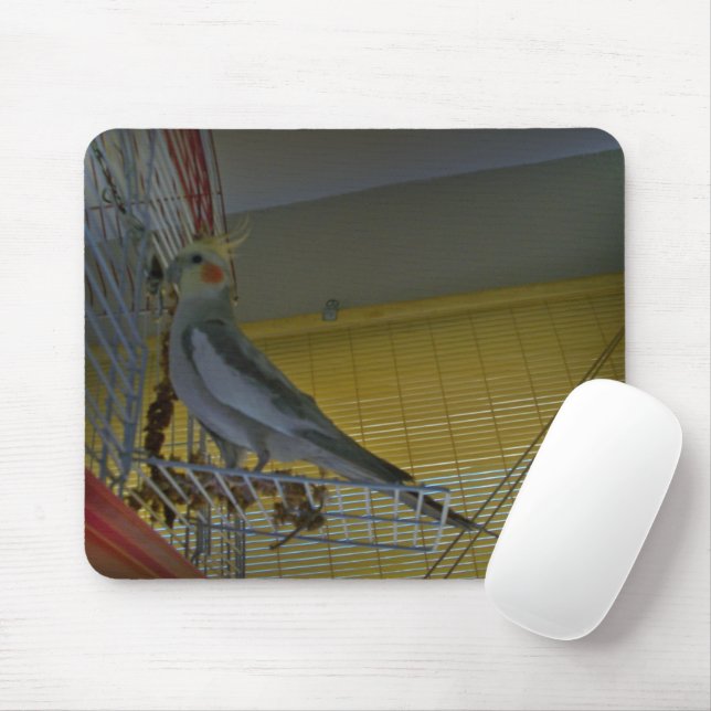 Cockatiel Mouse Pad (Com mouse)