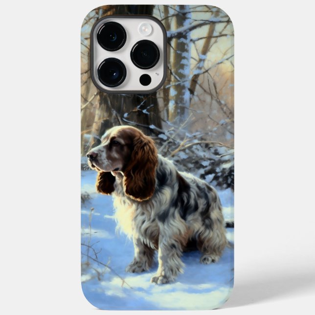 Cocker Spaniel Deixe-o nevar no Natal (Verso)