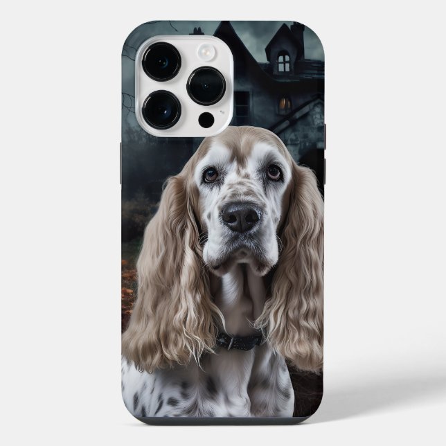 Cocker Spaniel Halloween Assustador (Verso)