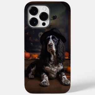 Cocker Spaniel Inglês Abóboras Halloween Assustado
