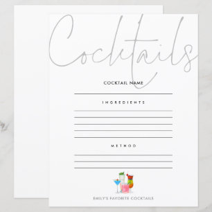 Cocktail Adicionar Sua Própria Folha de Páginas de