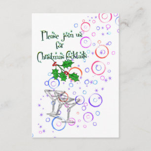 cocktail do Natal do convite