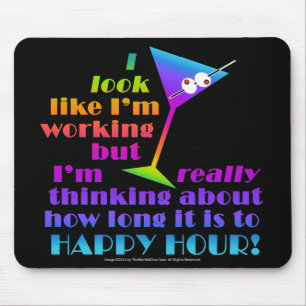 Cocktail Mousepads - quanto tempo ao happy hour