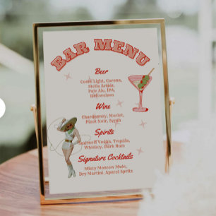 Cocktails de assinatura do menu Bar ocidental da C