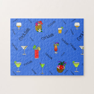 Cocktails E Quebra-cabeça De Bebidas Festas
