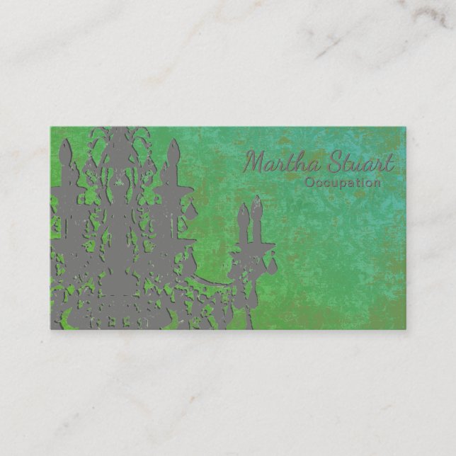 Coco Chandelier - MUDAR Cartões de visitas DE COR (Frente)