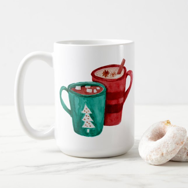 Coco para duas canecas de café (Com Donut)