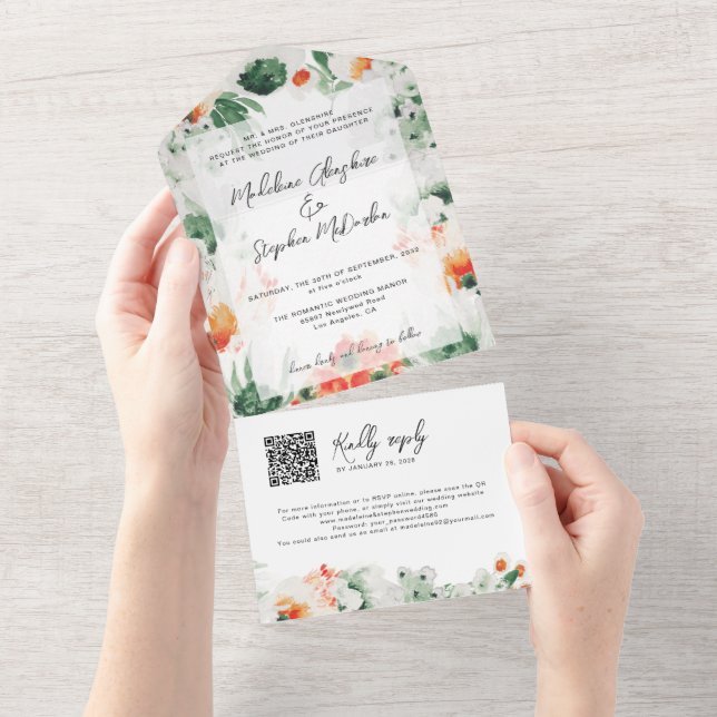 Cód. QR botânico das flores silvestres (Aba destacável)