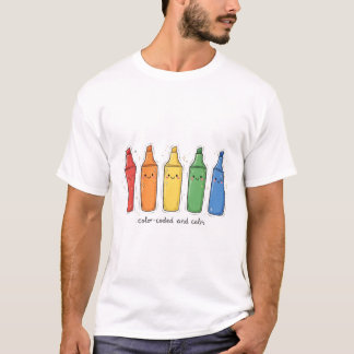 Codificado por Cores e Calmo — Camiseta do Planeja