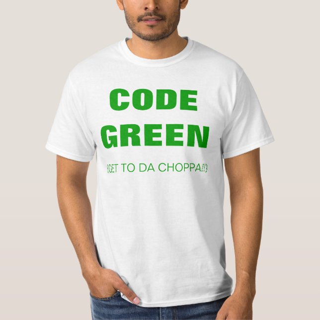 Codifique o t-shirt verde (Frente)