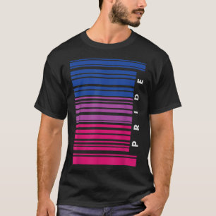 Código de barras Orgulho bissexual Camisa LGBT Lés