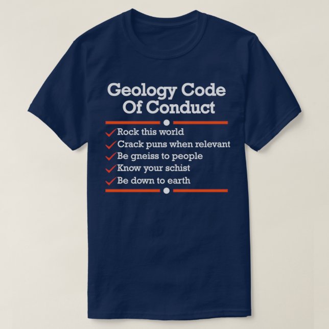 Código de Conduta Geológico Camisa Geológica Engra (Frente do Design)