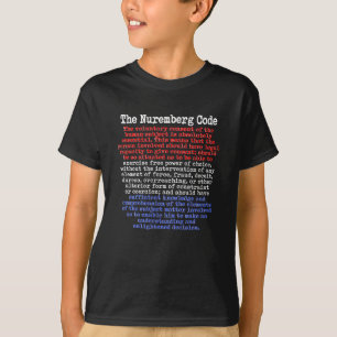 Código de Nuremberga Camisa Vermelha, Branca e Az