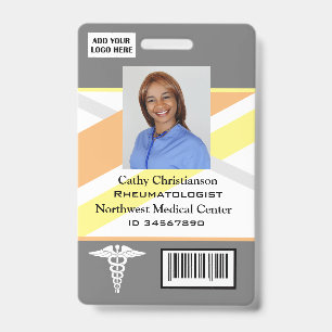 Código de Varredura do Crachá de Nome do Médico ou