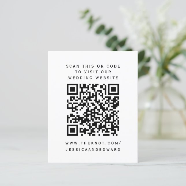 Código de Verificação Qr Branco Preto - Nossa Chic (Em pé/Frente)