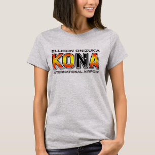 Código do Aeroporto de Kona KOA T-shirt feminina