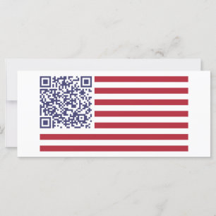 Código do hino nacional QR de bandeira americana