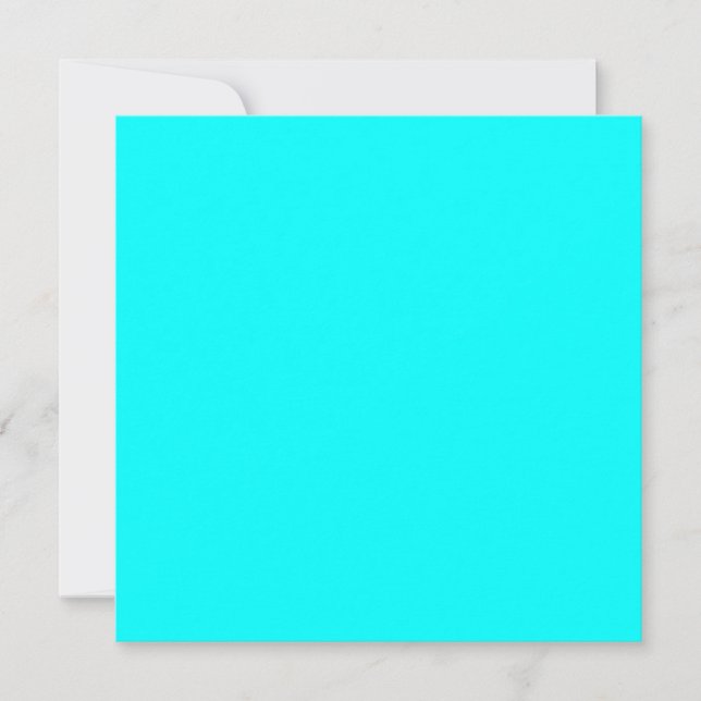 Código hexadecimal azul claro Neon 00ffff (Frente)