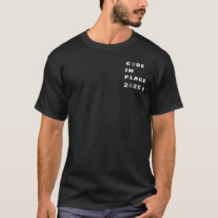 Código No Lugar 2025 T-Shirt (Design Luz)