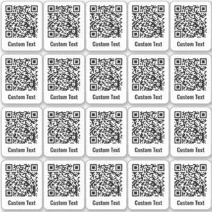 Código QR 20 Conjunto de Adesivos