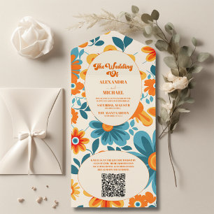 Código QR Bohemian Retro Casual Casual Casual