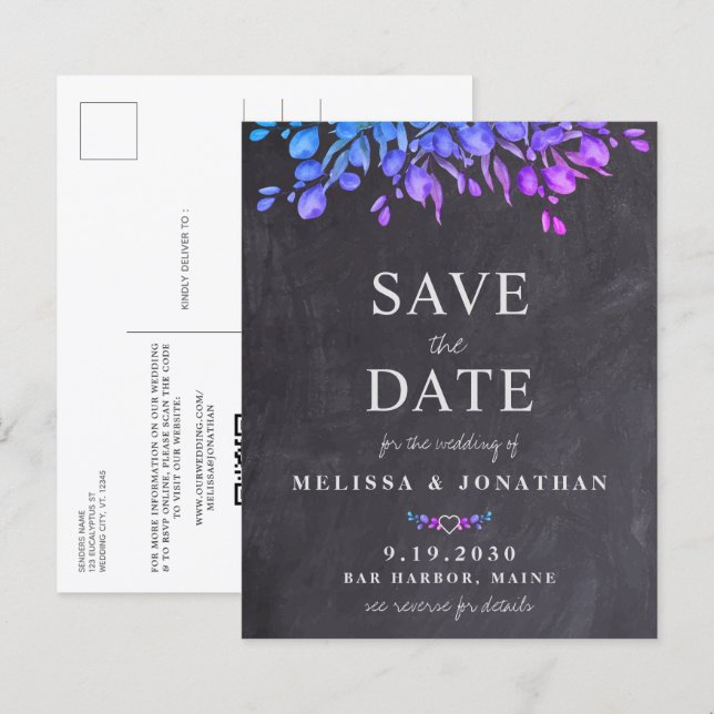 Código QR Botânico Russo Do Orçamento Salvar A Dat (Frente/Verso)