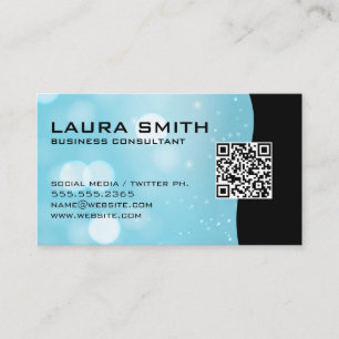 Código QR / Cartão de visita Abstrato de de bote