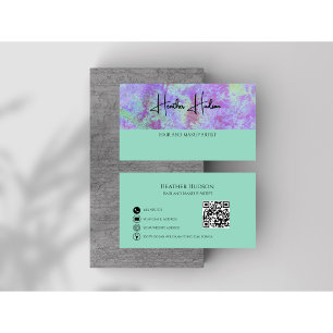 Código QR Cartão de visita minimalista moderno