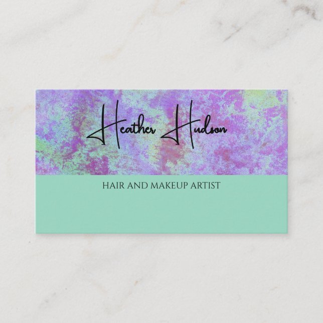 Código QR Cartão de visita moderno (Frente)