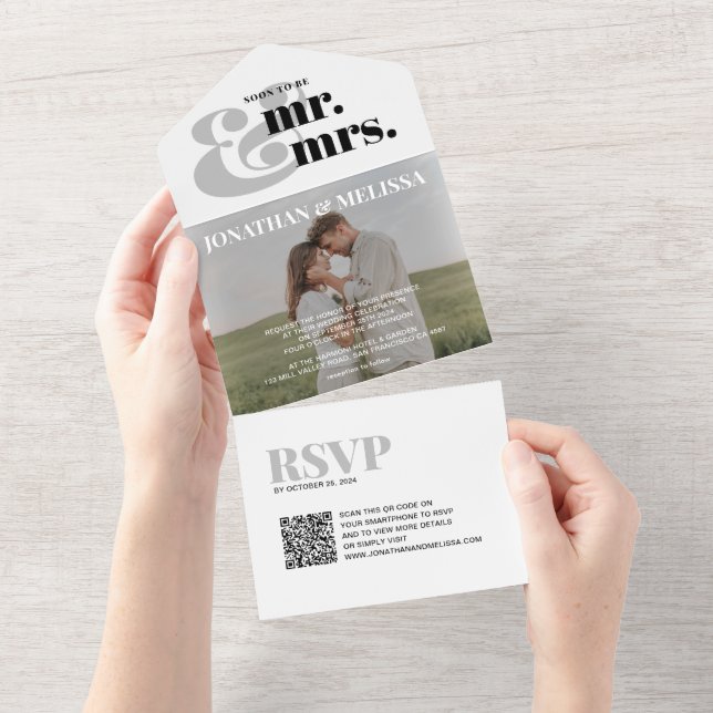 código QR | Casamento com Script de Foto de Sobrep (Aba destacável)